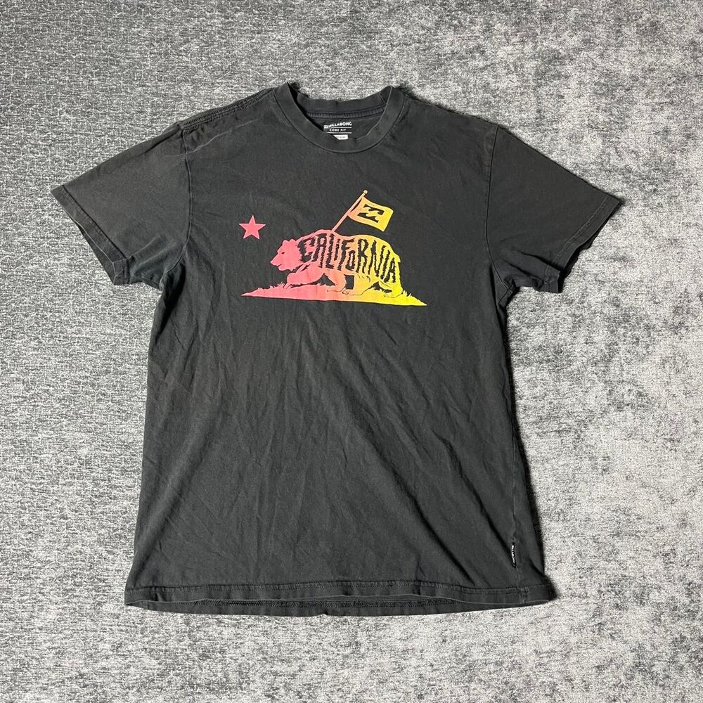 Billabong Men's Black and Grey T-shirt
